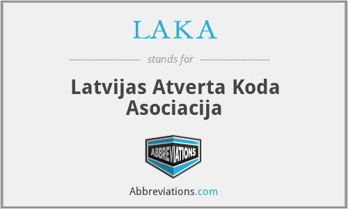 What is the abbreviation for latvijas atverta koda asociacija?